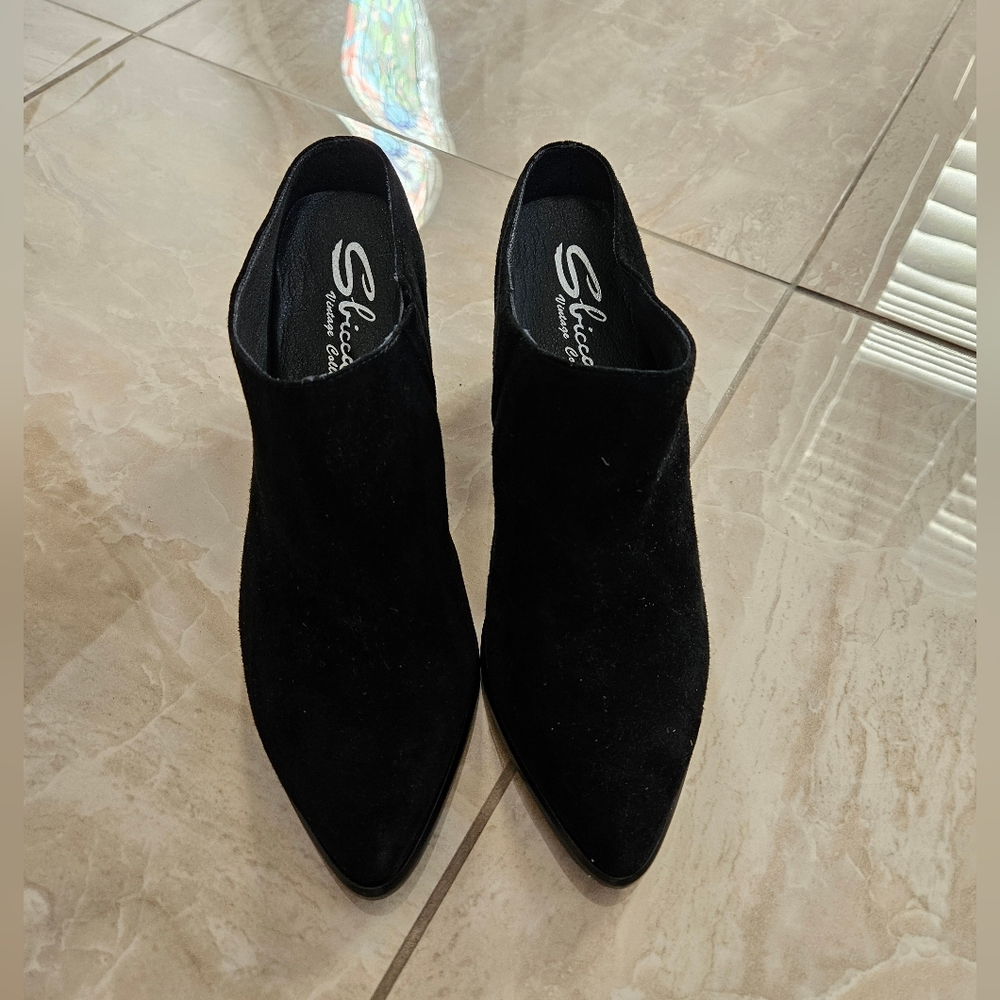 Sbicca Black Mules Heels Size 8
